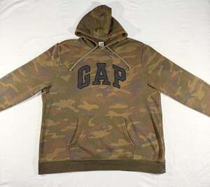 Gap Y2K Camo Logo Pullover Hoodie XXL